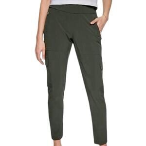 Athleta Jogger Pants Slim Cargo Ankle Athleisure Olive Green Women’s Size 12